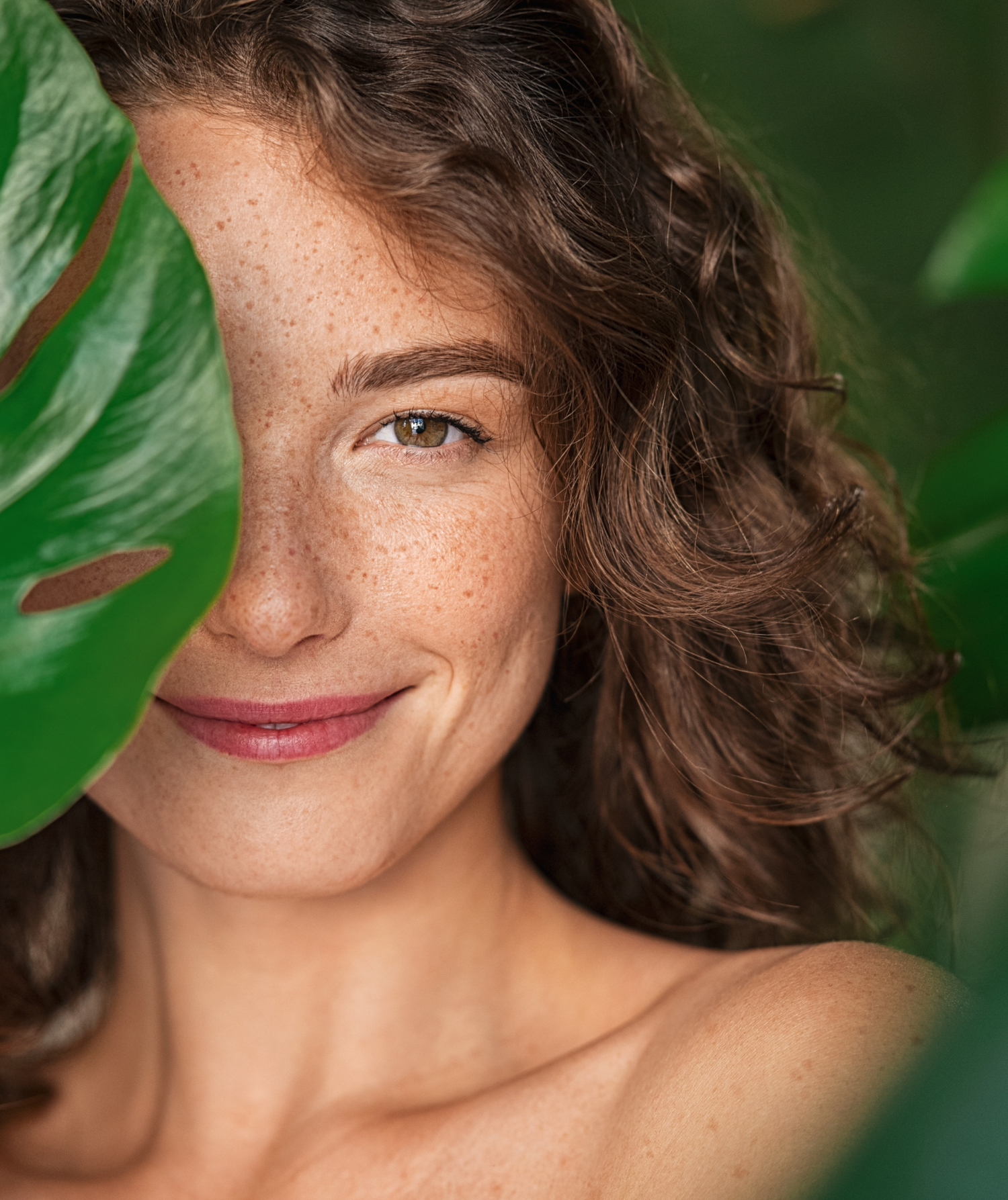 Image femme et plantes