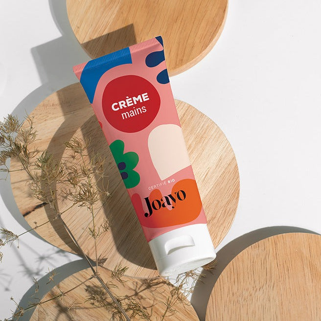 Crème mains hydratante bio Joayo fabriqué France cosmétique soin