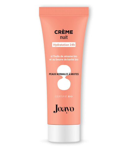 Crème nuit bio Joayo fabriqué France cosmétique soin